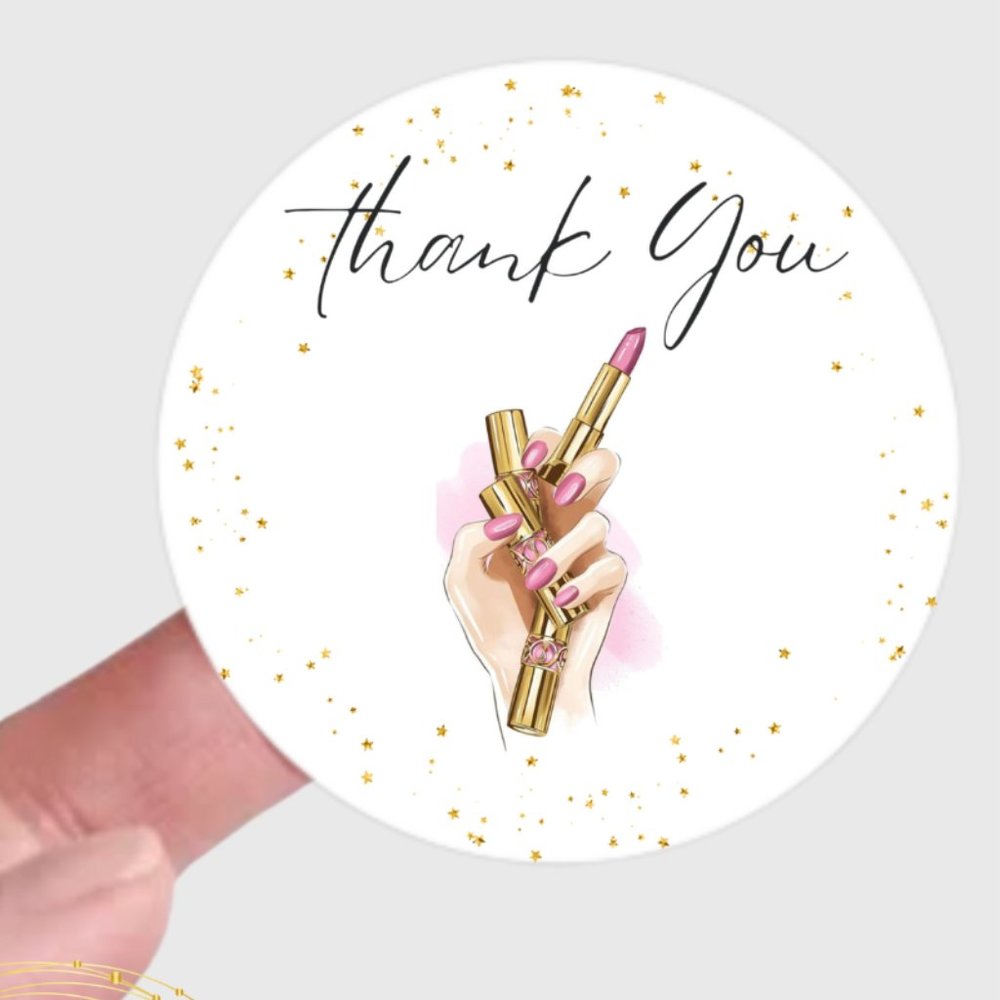 Thank You Stickers for Packaging Supplies Size 2 Inches